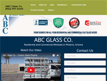 Tablet Screenshot of abcglassaz.com
